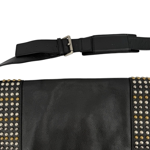Joe's Jeans Black Crossbody Bag with Gold Studs - Picture 6 of 16